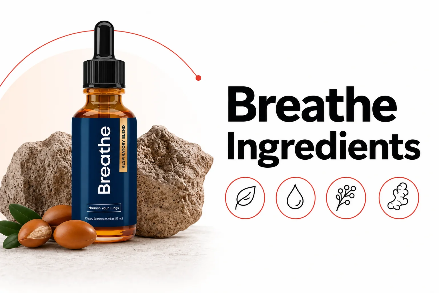 review thumbnail showing Breathe liquid drops and the primary keyword breathe ingredients