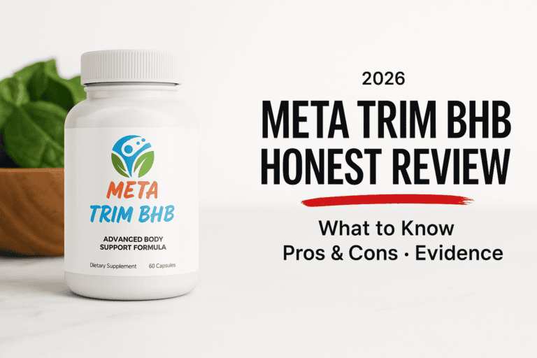 Meta Trim BHB scam or legit: Meta Trim BHB product package in a clean editorial preview