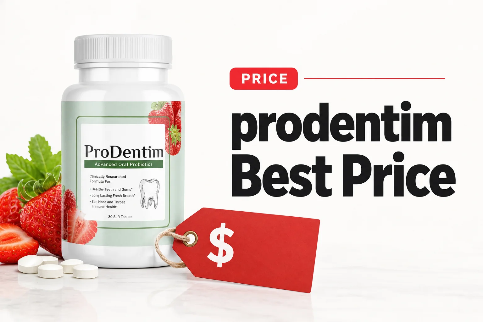 prodentim best price review thumbnail showing official supplement bottle and an 'Honest Review' headline